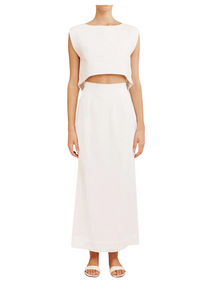 Emma Pencil Skirt in Ivory