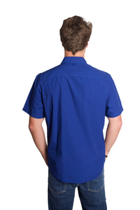 Short Sleeve Mill Shirt in Cobalt