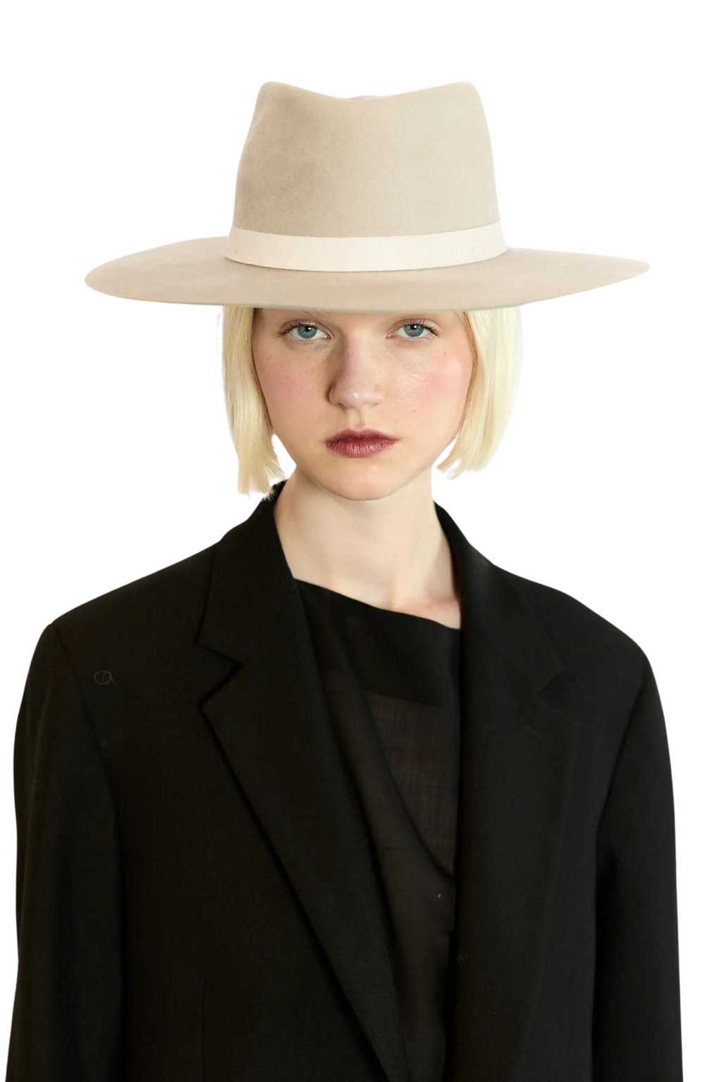 Janessa Leoné Cole hat in pebble color 100% wool material Size Medium NWT Cole Hat | Janessa Leoné main image 3