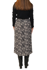 Eolia Skirt in Black Floral