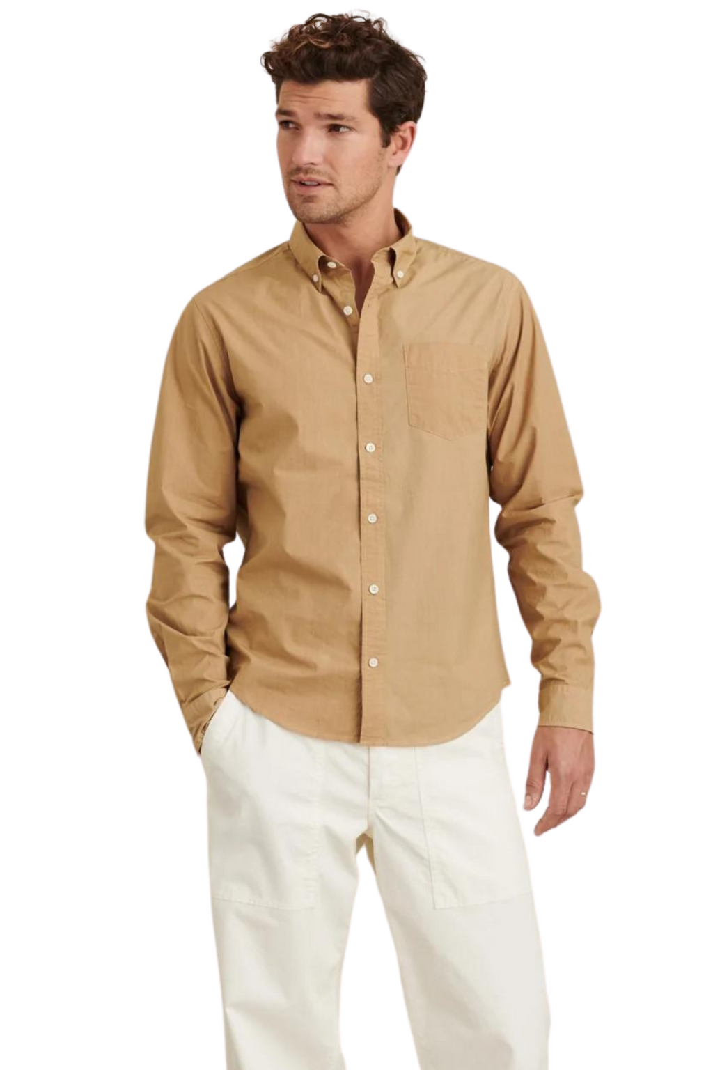Mill Shirt in Medium Khaki – Oliver