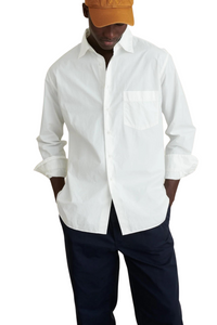 Easy Shirt in Paper Cotton in White