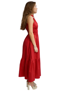 Harpers Dress in Cherry Red