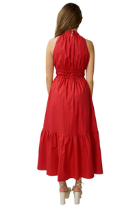 Harpers Dress in Cherry Red