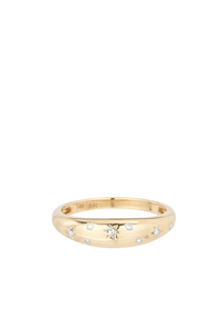 Celestial Small Dome Ring 14k