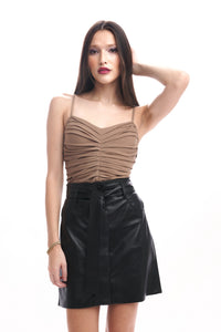 Meda Mini Skirt in Black