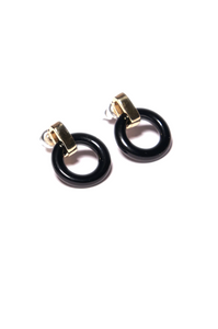Beau Earrings in Black Onyx