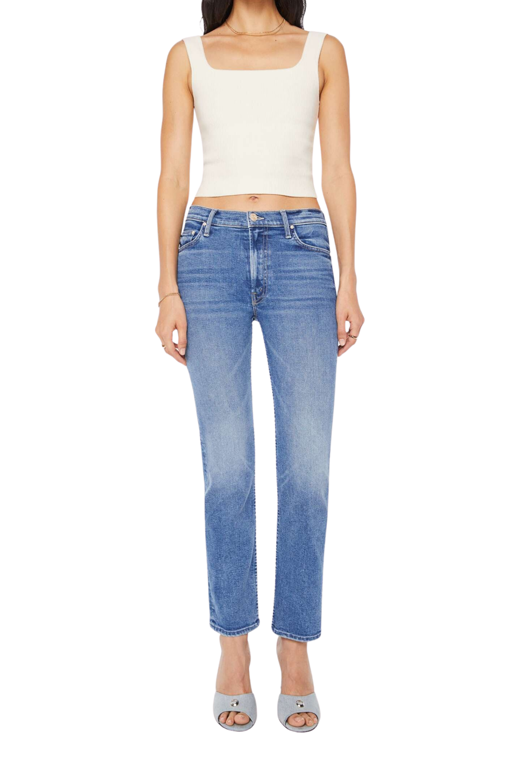 Mother The Mid Rise Rider Hover in Swing and a Miss – Oliver