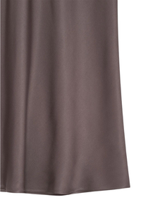 Bar Silk Skirt in Iron