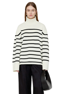 Courtney Sweater in Ivory Stripe