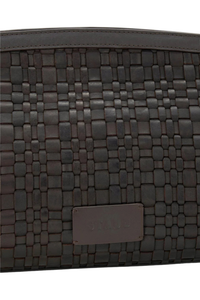 Maude Convertible Clutch in Black Woven