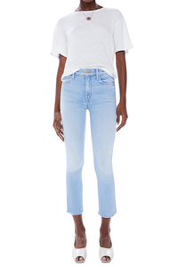 Mid Rise Dazzler Crop Fray in Sun Kissed