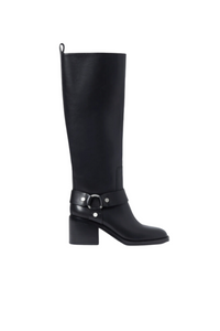 Audrey Engineer Tall Boot in Black