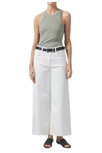 Lyra Crop Wide Leg in White