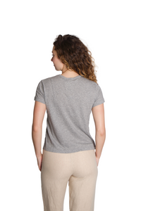 The Jersey Relaxed Tee in Heather Grey