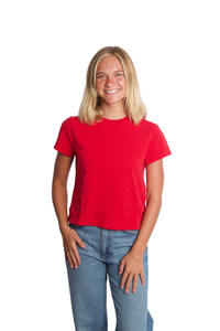 Adine Shrunken Tee in Tomato