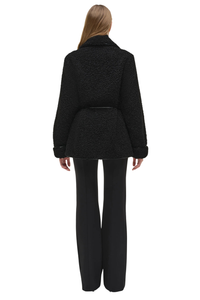 Kimia Tie Waist Jacket in Black
