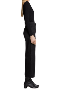 Cotton Twill Pant in Black
