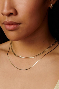 Demi Herringbone Necklace 16"