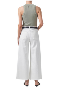 Lyra Crop Wide Leg in White