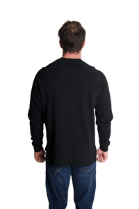 Raglan Mock Neck in Black