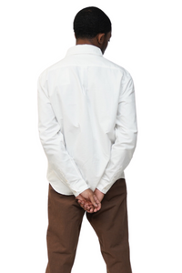 Beefy Cotton Oxford in White