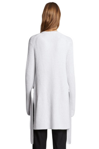 Ribbed Cotton Sweater in Off White