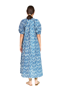 Somerset Dress in Indigo Bluefish