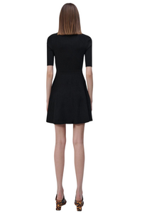 Patricia Polo Mini Dress in Black