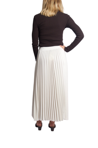 Melanie Midi Skirt in Ivory