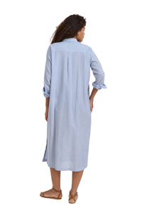 Kerry Shirtdress in Blue Stripe