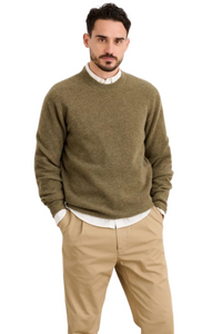 Jordan Cashmere Sweater in Olive