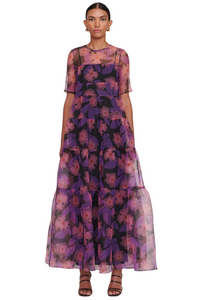 Hyacinth Dress in Quartz Acid Floral