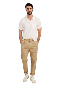 Standard Chino Pleated Pant in Vintage Khaki