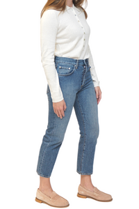 Classic Cropped Jean in Storm