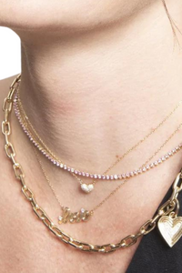 Groovy Love Necklace 14k