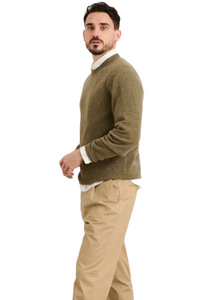 Jordan Cashmere Sweater in Olive
