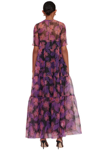 Hyacinth Dress in Quartz Acid Floral