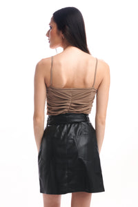 Meda Mini Skirt in Black